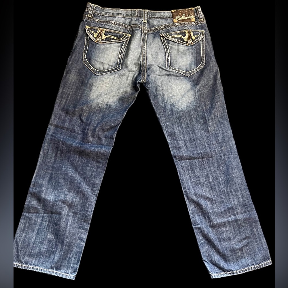 Men's Blue Bootcut Jeans